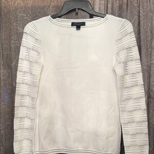 St. John Cream Long Sleeve Women's Top